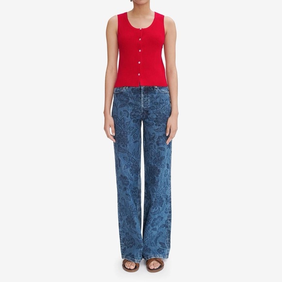 Apc Elizabeth jeans floral print size 26